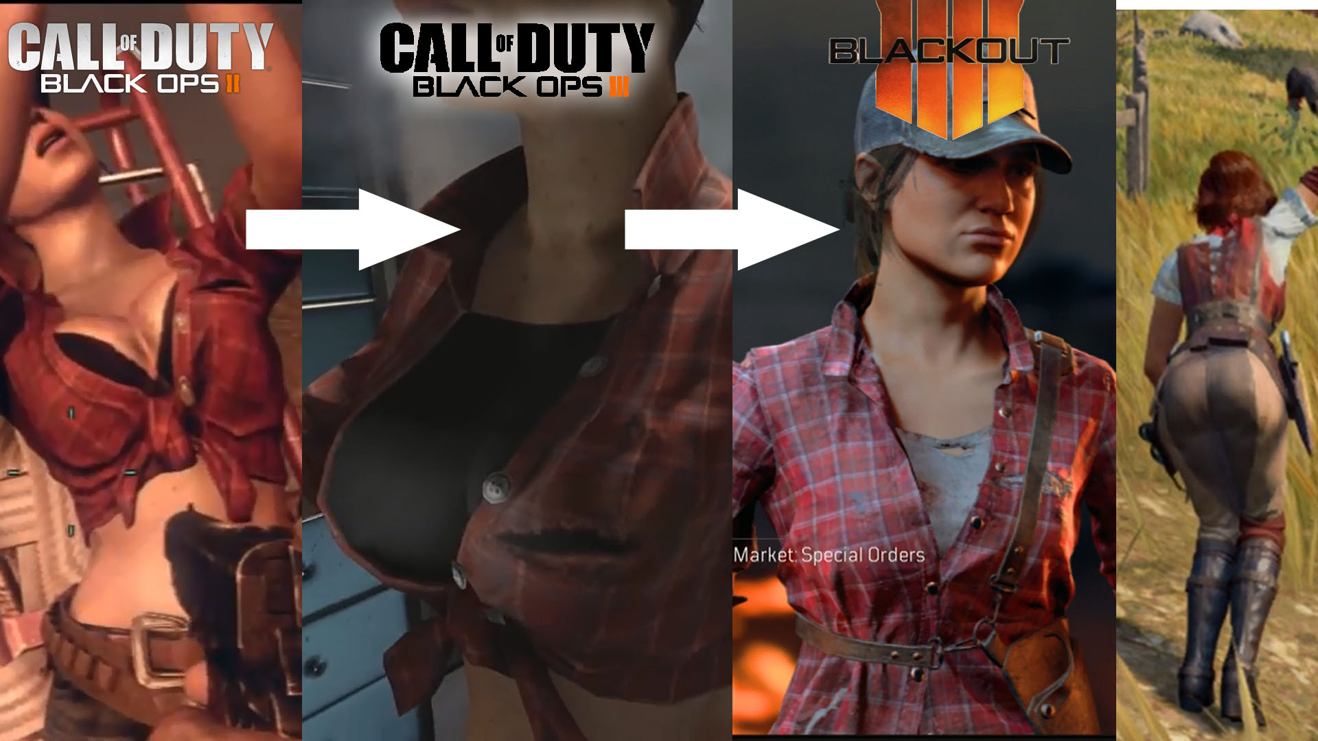 Black Ops 2 Misty Porn Foot - Call Of Duty: Black Ops 4 Misty's Bust Nerfed/Censored (Misty Comparison) &  Mistletoe Girls â€“ Naughty Gaming